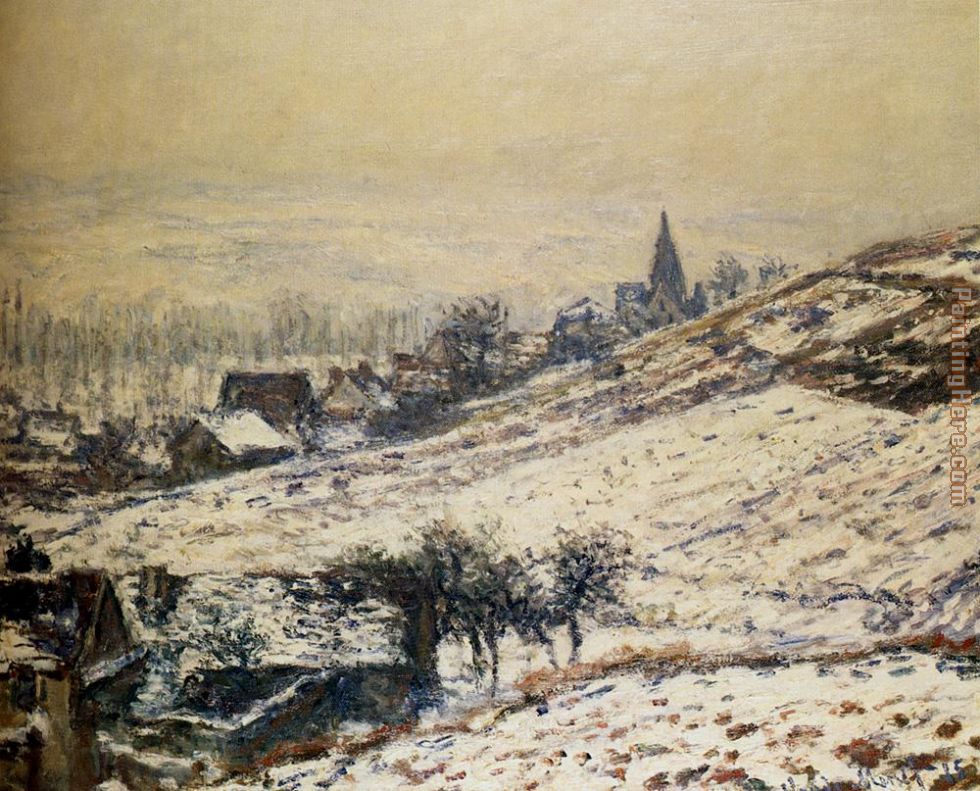 Winter At Giverny painting - Claude Monet Winter At Giverny art painting